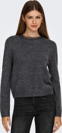 ONLY Strickpullover ONLTAMMY LS LACE MIX O-NECK BF KNT