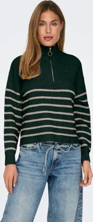 ONLY Strickpullover "ONLTOKYO L/S ZIP PULLOVER KNT NOOS"