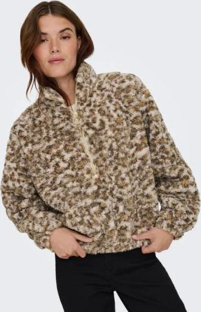 ONLY Sweatjacke ONLXENA L/S TEDDY BOX SWT