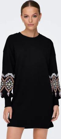 ONLY Sweatkleid "ONLBROOKE LS SHORT DRESS FLOWER SWT NOOS"