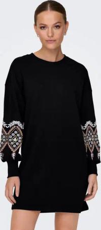 ONLY Sweatkleid ONLBROOKE LS SHORT DRESS FLOWER SWT NOOS