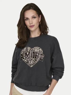 ONLY Sweatshirt Lauren 15339833 Grau Regular Fit