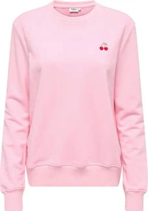 ONLY Sweatshirt ONLADELLE L/S O NECK UB CS SWT Baumwollmischung, regular fit, Rundhals