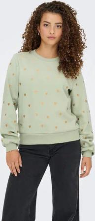 ONLY Sweatshirt ONLATIKA L/S O-NECK GLITTER EMB. BOX SWT