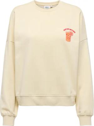 ONLY Sweatshirt "ONLLINY L/S O-NECK PRINT CS SWT", mit Print auf Vorder- und Rückseite