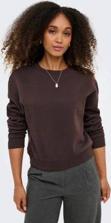 ONLY Sweatshirt ONLSWEAT L/S CREW OVERSIZE SWT Baumwollmischung, loose fit, Rundhals