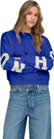 ONLY Sweatshirt Stylischer Loose Fit Pullover mit trendigem Aufdruck