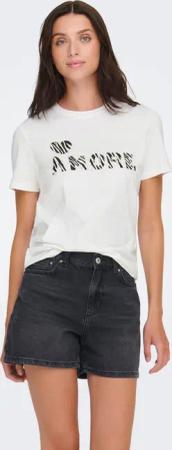 ONLY T-Shirt "ONLDITTE LIFE RHNSTN S/S ANIMAL TOP JRS"