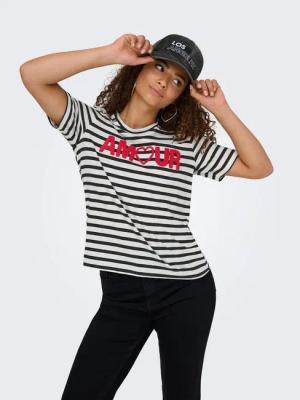 ONLY T-Shirt ONLKIKO LIFE S/S O-NECK TERRY TOP CS JRS