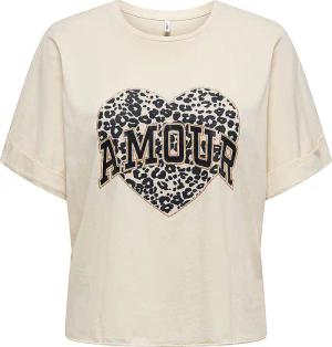 ONLY T-Shirt ONLLUCY  creme | L