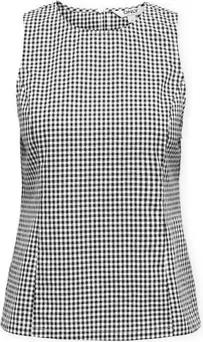 Only  Tank Top Top Maye Check - Black/White