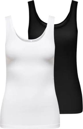 ONLY Tanktop ONLLIVE LOVE S/L TANK TOP 2-PACK CS JRS (Packung, 2-tlg)