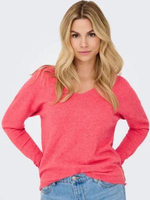 ONLY V-Ausschnitt-Pullover ONLRICA LIFE L/S V-NECK PULLO KNT NOOS Materialmix, regular fit