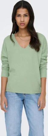 ONLY V-Ausschnitt-Pullover ONLRICA LIFE L/S V-NECK PULLO KNT NOOS Materialmix, regular fit