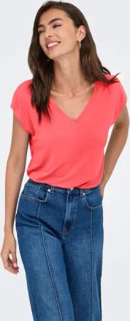 ONLY V-Shirt "ONLFREE S/S MOD.V-NECK TOP JRS NOOS"