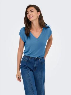 ONLY V-Shirt ONLFREE S/S MOD.V-NECK TOP JRS NOOS