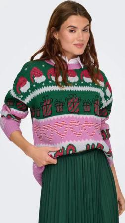 ONLY Weihnachtspullover ONLXMAS HOHO LS PULLOVER KNT