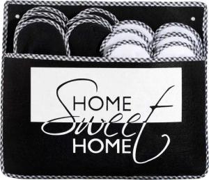 ONVAYA ABS Gästepantoffel Home Sweet Home, 6er Set, Antirutsch, Hausschuhe Pantoffel