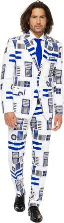 Opposuits Partyanzug R2D2 Kostüm Anzug - Karneval Halloween Fasching, Das ist der Droide, den ihr sucht: stilvoller Star Wars Herrenanzug
