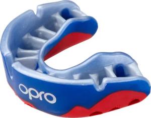 OPRO Zahnschutz Zahnschutz Platinum Senior blue/pearl/red