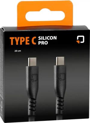 Optiline Silikonkabel USB Typ C > USB Typ C - 20 cm