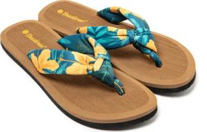 Orangefarbene BRASILERAS Damensandalen mit rutschfester Gummilaufsohle