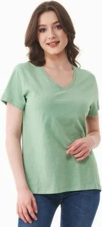 ORGANICATION Damen Basic T-Shirt aus Bio-Baumwolle mit V-Ausschnitt