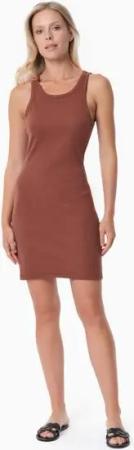 ORGANICATION DERREN | Geripptes Kleid aus Bio-Baumwolle