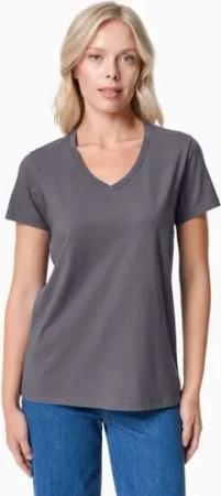 ORGANICATION TESSA | Basic T-Shirt aus Bio-Baumwolle mit V-Ausschnitt