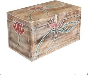 Oriental Galerie Truhe Truhe Blumen Modell Baris Groß 60 cm