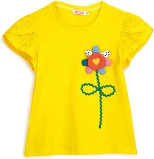 Original Marines T-Shirt DFP3188CF Gelb Regular Fit