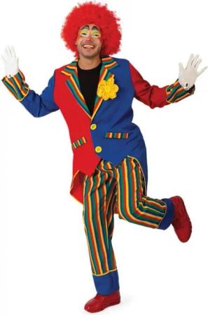 Orlob Clown-Kostüm Clown Olli bunt Unisexkostüm