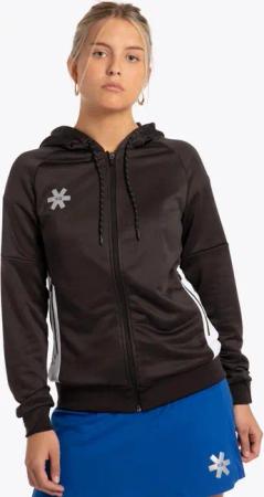 Osaka Damen Trainings-Kapuzenpullover mit Reißverschluss | Schwarz