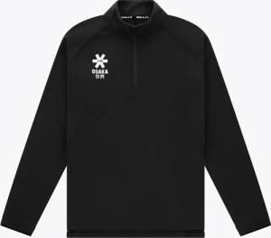Osaka Herren Pullover mit halbem Reißverschluss | Schwarz