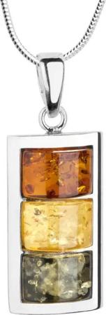 OSTSEE-SCHMUCK Kette mit Anhänger Ostsee-Schmuck Kette mit Anhänger Miranda (2-tlg)