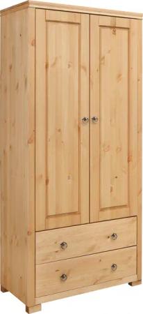 OTTO home Kleiderschrank "Gotland; Wäscheschrank, Mehrzweckschrank mit Schubladen, Landhausstil" B/H/T ca: 80cmx178cmx40cm, massive Kiefer, FSC zertifiziert, langlebige Qualität trifft Stil