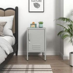 OTTO home Nachtkommode Nachttisch Nachtkonsole Beistelltisch Metallschrank Siena (in 4 Farben aus Metall Stahlschrank Bestseller), in der Höhe verstellbar, abschließbar