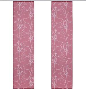 OTTO home Schiebegardine Anna (1 St), Klettband, halbtransparent, Ausbrenner, Inkl. Befestigungszubehör, Breite: 57 cm