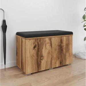 OTTO home Sitzbank Paris (inkl. Sitzkissen), moderne Truhenbank B/T/H 70x35x45, Flurbank mit Sitz aus Kunstleder