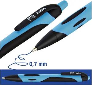 Otto Office Kugelschreiber Active, mit Druckmechanik und Taschenclip