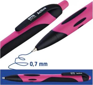 Otto Office Kugelschreiber Active, mit Druckmechanik und Taschenclip