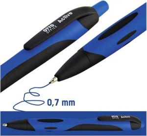 Otto Office Kugelschreiber Active, mit Druckmechanik und Taschenclip