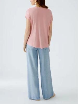 Oui - Blusenshirt AYANO - Größe 34 - korallfarben