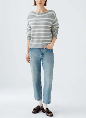 Oui - Pullover - Größe 40 - grau