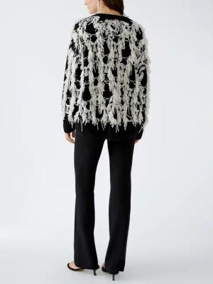 Oui - Pullover - Größe 40 - schwarz