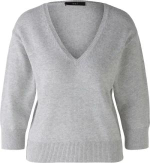 Oui - Pullover - Größe 42 - grau