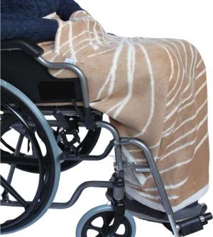 Outdoordecke Rollstuhldecke DECKE für ROLLSTUHL Beindecke Rollstuhlfahrer Kniedecke, Seniori, 4. Braun - Linien