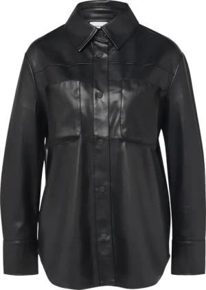 Overshirt aus Kunstleder