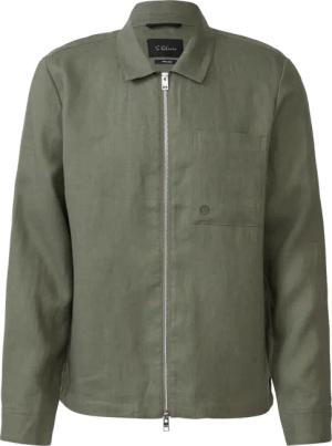 Overshirt aus Leinen mit Eingrifftaschen