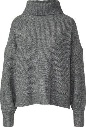 Oversize-Strickpullover mit weiten Ärmeln und Rollkragen